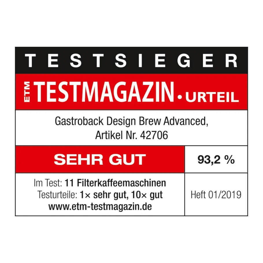 GASTROBACK Filterkaffeemaschinen*Design Brew Advanced