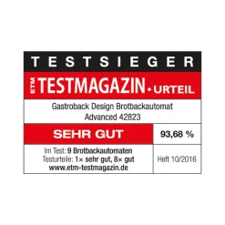 GASTROBACK Brotbackautomat|Brotbackautomat*Design Brotbackautomat Advanced