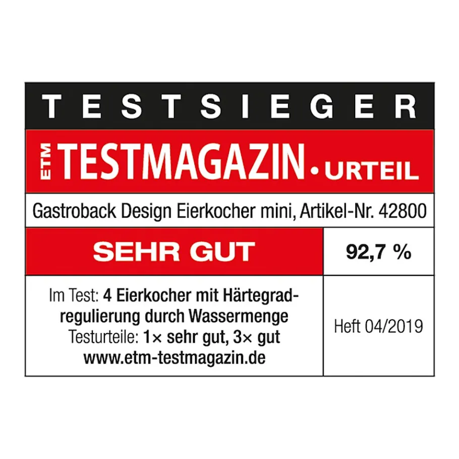 GASTROBACK Eierkocher*Design Eierkocher Mini