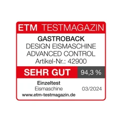 GASTROBACK Eismaschine & Ice Shaver*Design Eismaschine Advanced Control