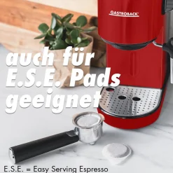 GASTROBACK Espressomaschinen*Design Espresso Piccolo Rot