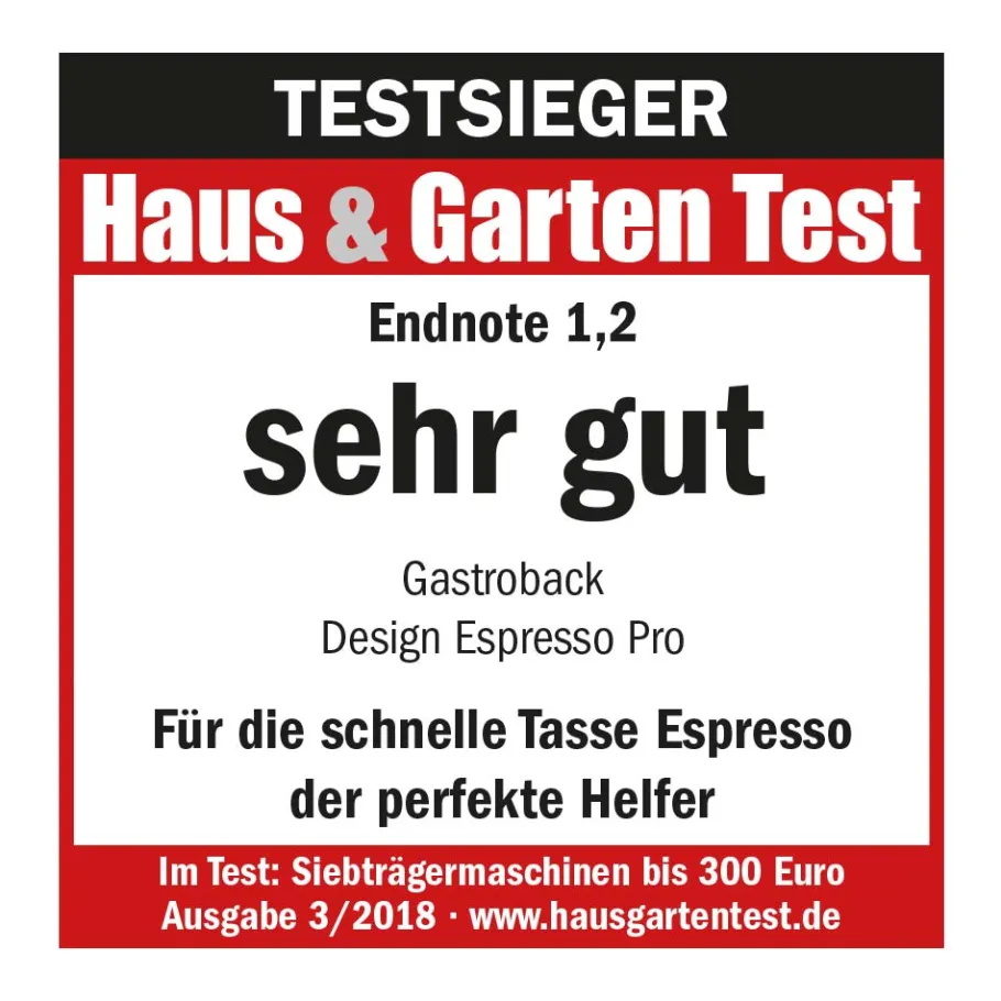 GASTROBACK Espressomaschinen*Design Espresso Pro