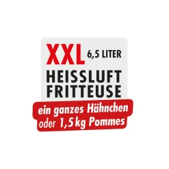 GASTROBACK Fritteuse, Heißluftfritteuse / Airfryer*Design Heißluftfritteuse Air Pro XXL