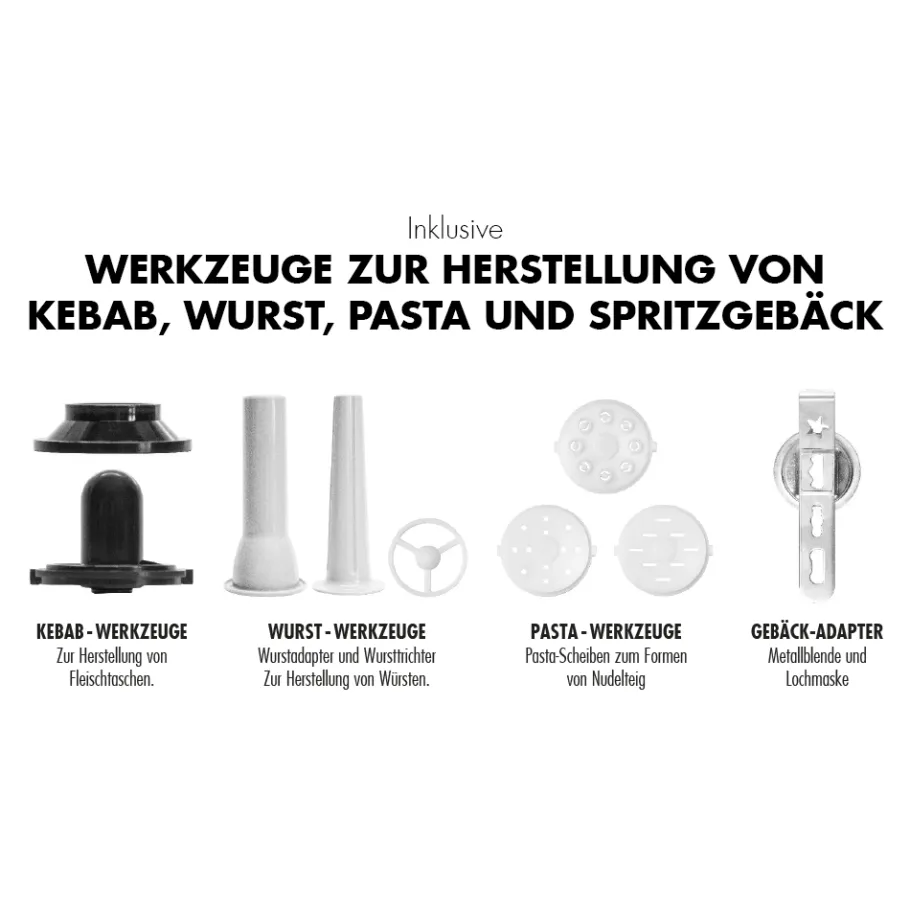 GASTROBACK Küchenmaschine*Design Küchenmaschine Advanced Digital inkl. Pasta