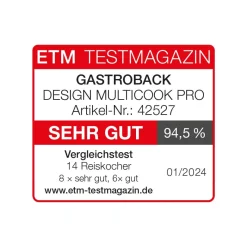 GASTROBACK Reiskocher & Multikocher*Design Multicook Pro