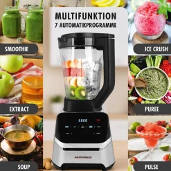 GASTROBACK Mixer, Standmixer, Hochleistungsmixer & Smoothie To Go Mixer*Design Multi-Power Standmixer Mix & Soup 2.000 W