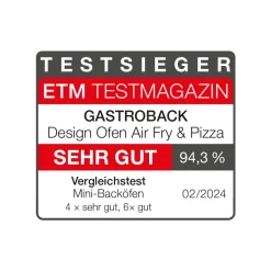GASTROBACK Minibackofen*Design Ofen Air Fry & Pizza
