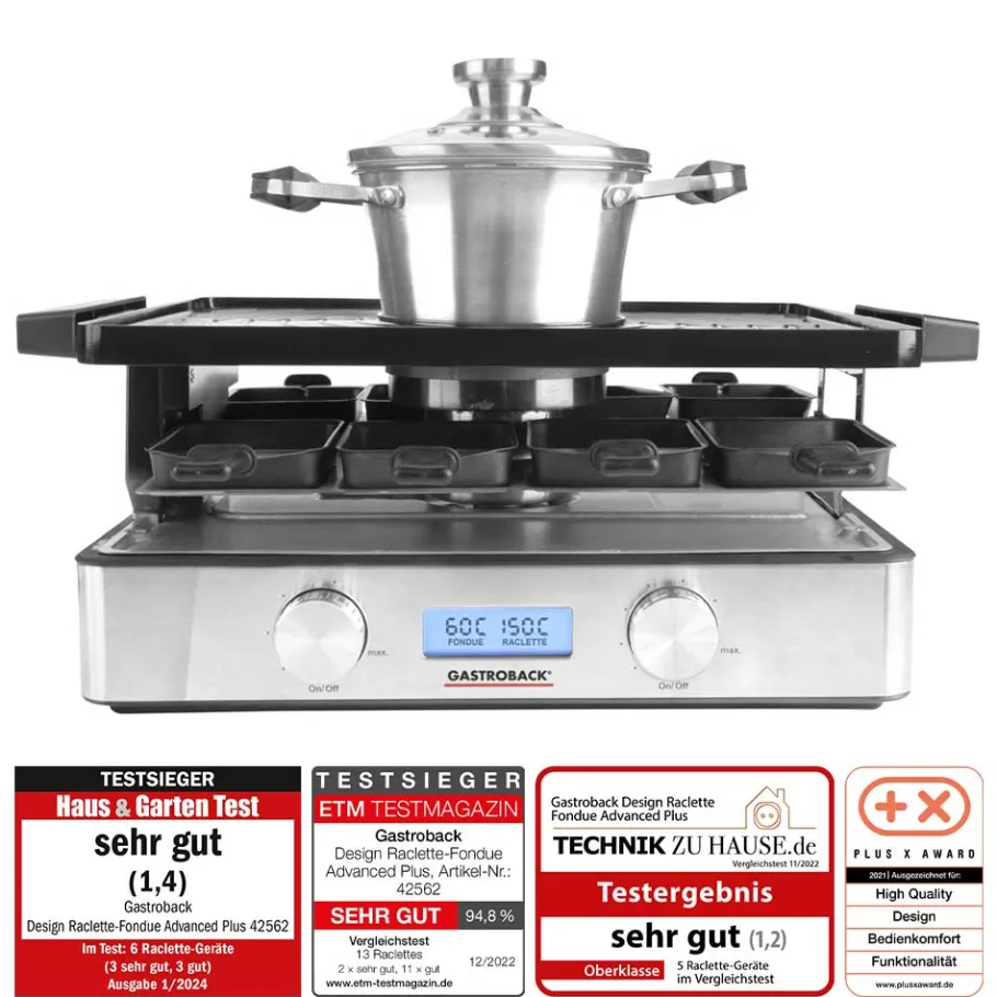GASTROBACK Raclette & Fondue*Design Raclette-Fondue Advanced Plus