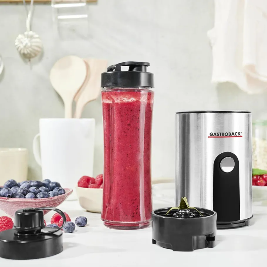 GASTROBACK Mixer, Standmixer, Hochleistungsmixer & Smoothie To Go Mixer*Design Smoothie Maker Mix & Go