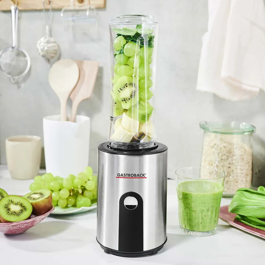 GASTROBACK Mixer, Standmixer, Hochleistungsmixer & Smoothie To Go Mixer*Design Smoothie Maker Mix & Go