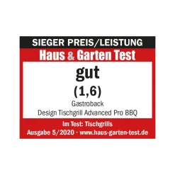 GASTROBACK Kontakt-, Elektro- & Tischgrill*Design Tischgrill Advanced Pro BBQ