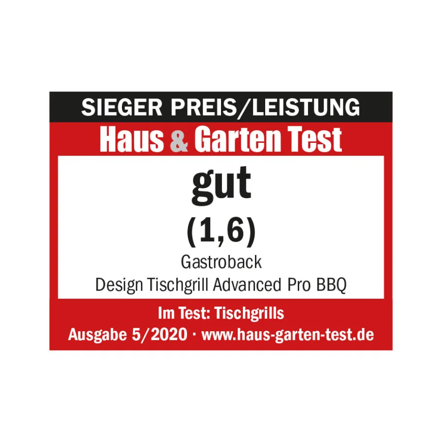 GASTROBACK Kontakt-, Elektro- & Tischgrill*Design Tischgrill Advanced Pro BBQ