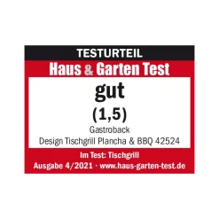 GASTROBACK Kontakt-, Elektro- & Tischgrill*Design Tischgrill Plancha & BBQ