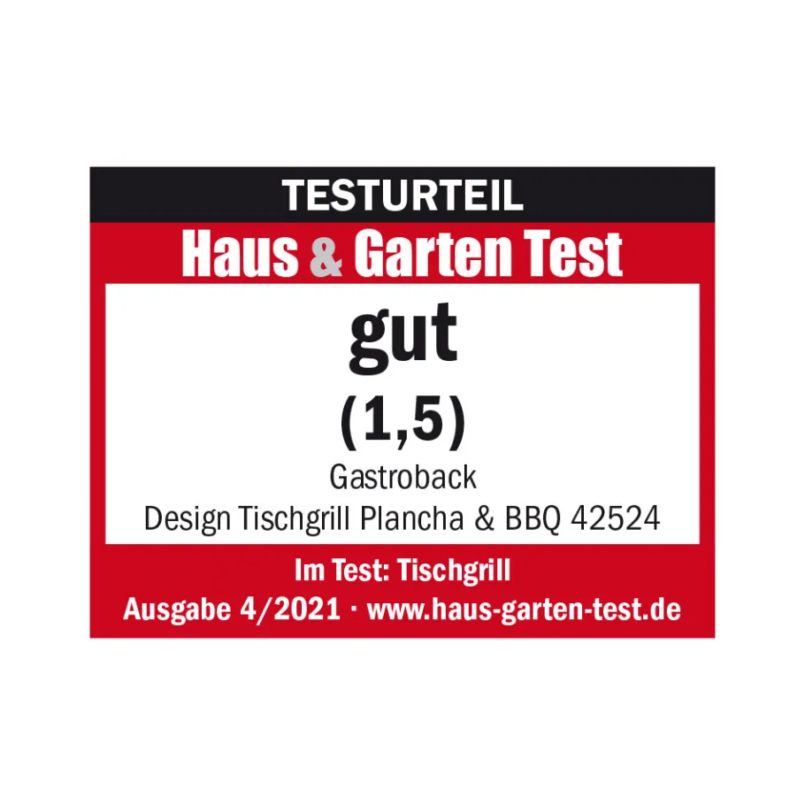 GASTROBACK Kontakt-, Elektro- & Tischgrill*Design Tischgrill Plancha & BBQ