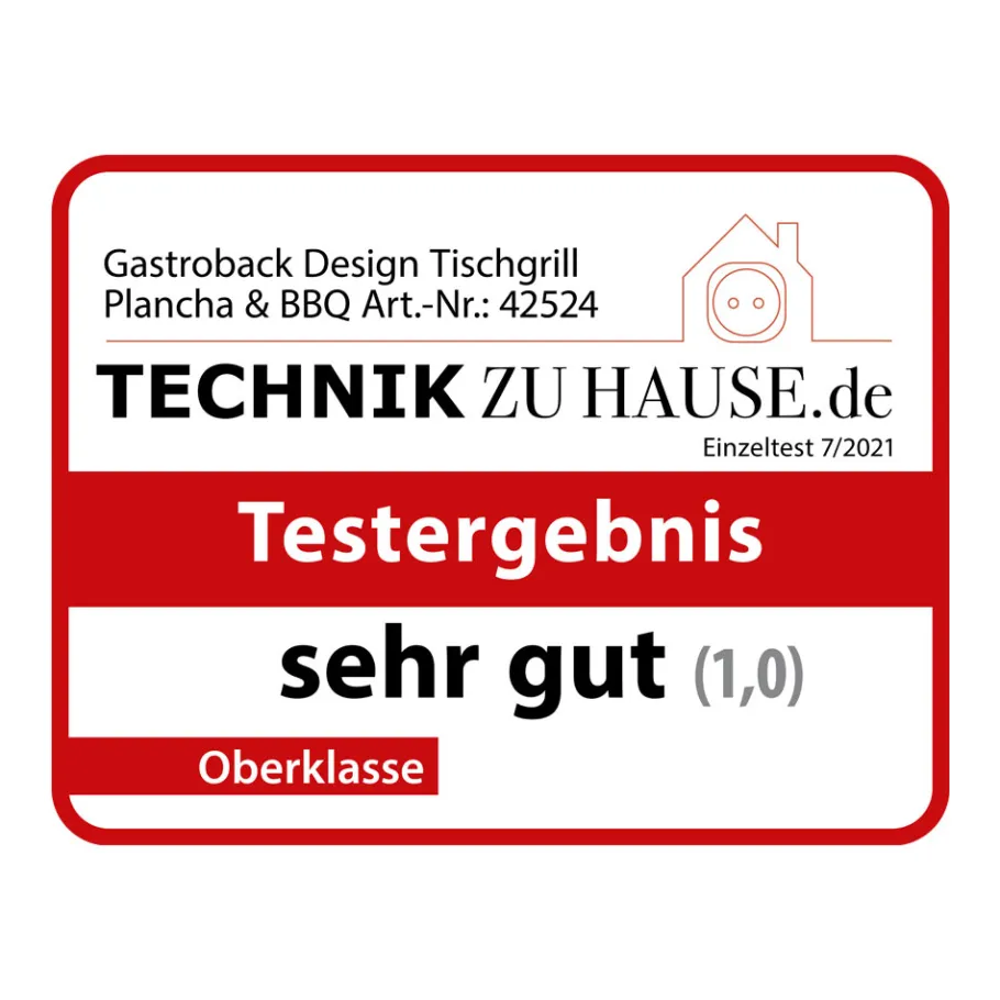 GASTROBACK Kontakt-, Elektro- & Tischgrill*Design Tischgrill Plancha & BBQ
