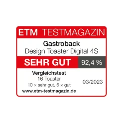 GASTROBACK Toaster*Design Toaster Digital 4S
