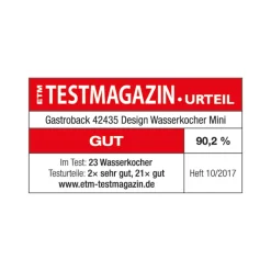 GASTROBACK Teekocher & Wasserkocher*Design Wasserkocher Mini