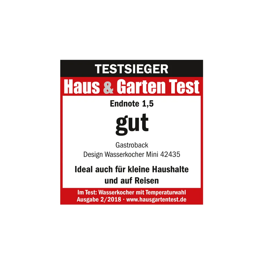 GASTROBACK Teekocher & Wasserkocher*Design Wasserkocher Mini