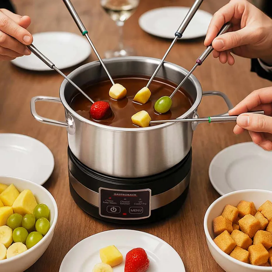 GASTROBACK Raclette & Fondue*Fondue MultiCook 4-in-1 & Kochplatte