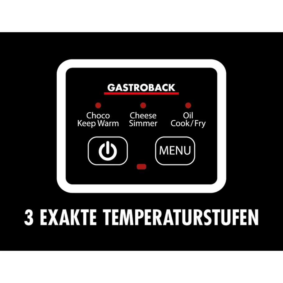 GASTROBACK Raclette & Fondue*Fondue MultiCook 4-in-1 & Kochplatte