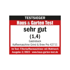 GASTROBACK Filterkaffeemaschinen*Kaffeemaschine Grind & Brew Pro