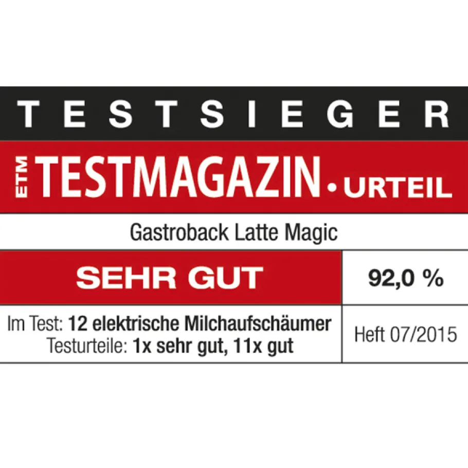 GASTROBACK Milchaufschäumer*Latte Magic_schwarz
