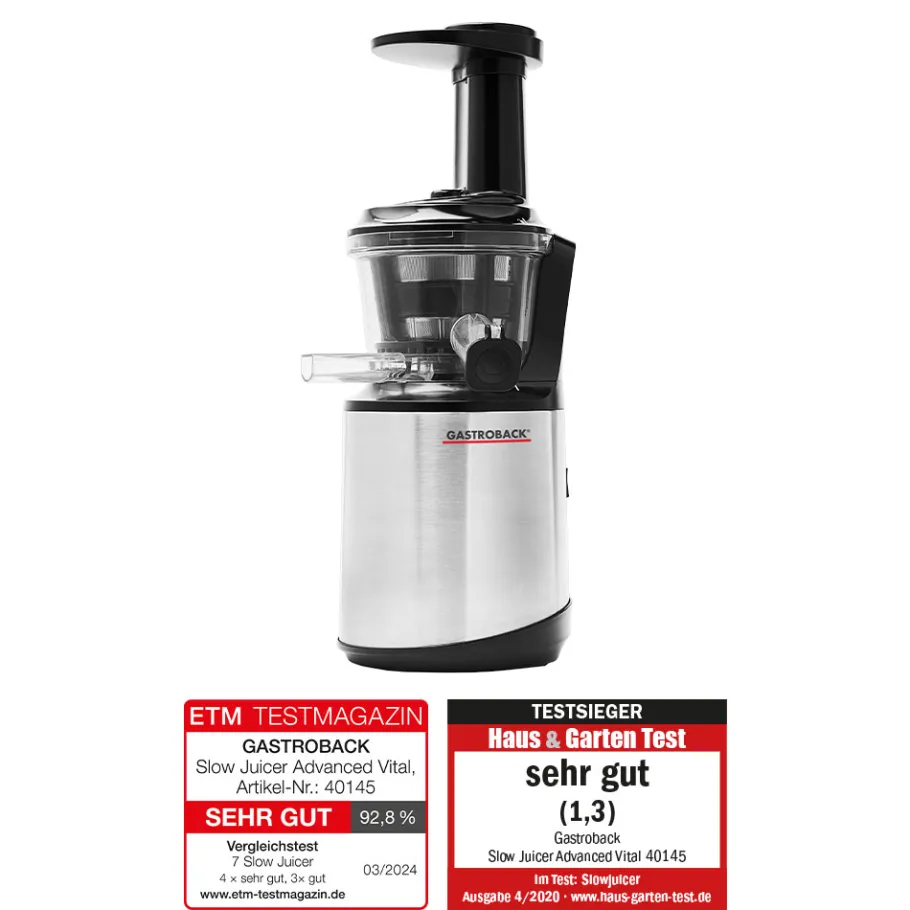 GASTROBACK Entsafter & Slow Juicer*Slow Juicer Advanced Vital