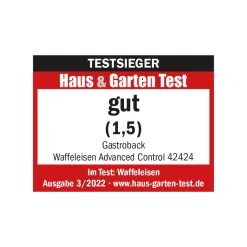 GASTROBACK Waffeleisen*Waffeleisen Advanced Control